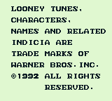 Looney Tunes screenshot 3 for GameBoy